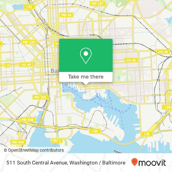 Mapa de 511 South Central Avenue