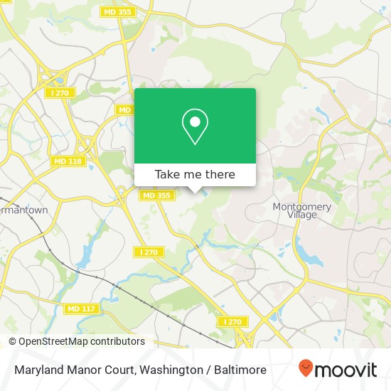 Maryland Manor Court map