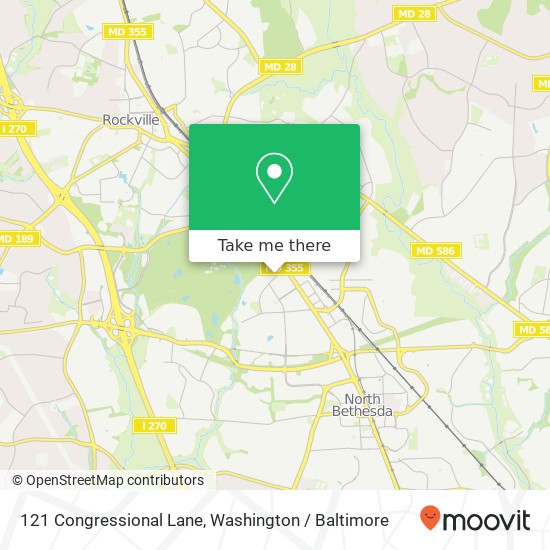 Mapa de 121 Congressional Lane