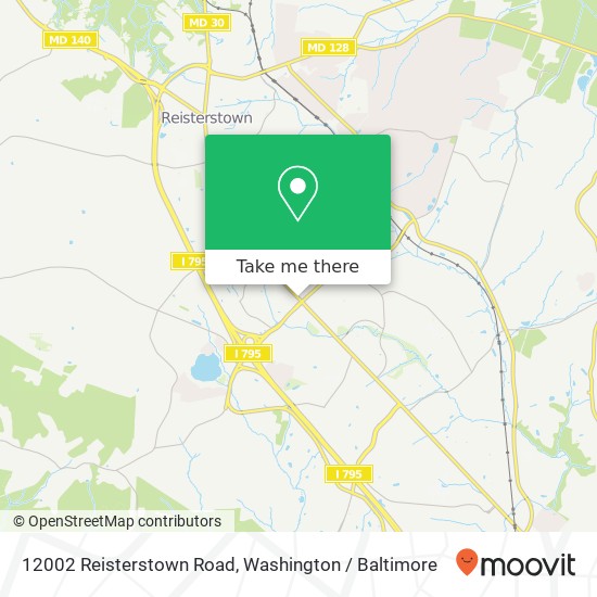 12002 Reisterstown Road map