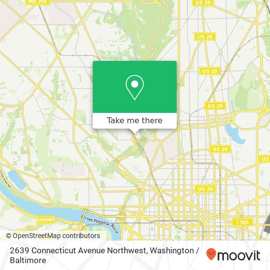 2639 Connecticut Avenue Northwest map