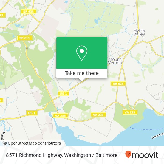 8571 Richmond Highway map