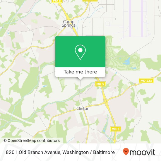 Mapa de 8201 Old Branch Avenue