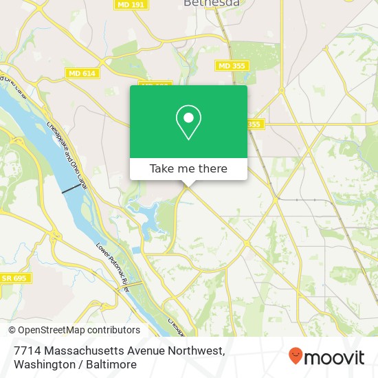 7714 Massachusetts Avenue Northwest map