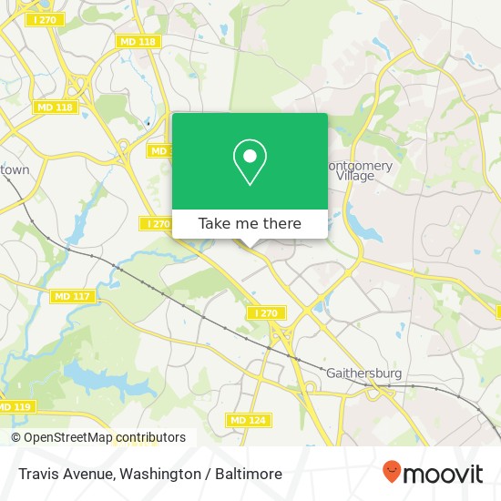 Mapa de Travis Avenue