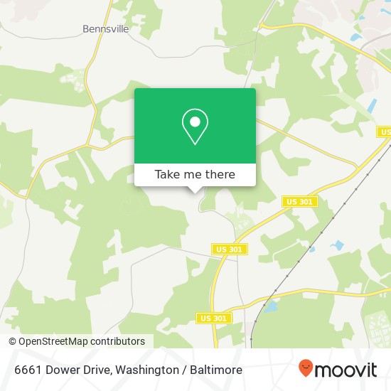 Mapa de 6661 Dower Drive