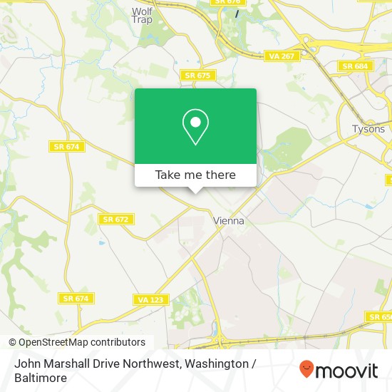 Mapa de John Marshall Drive Northwest