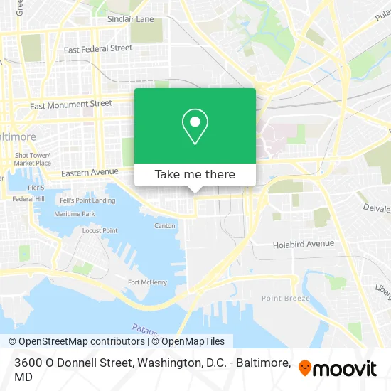 3600 O Donnell Street map