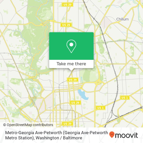 Mapa de Metro-Georgia Ave-Petworth