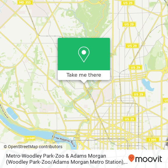 Mapa de Metro-Woodley Park-Zoo & Adams Morgan