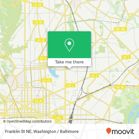Franklin St NE map