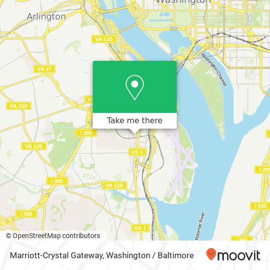 Marriott-Crystal Gateway map