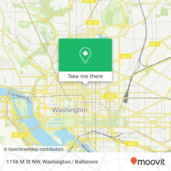 1156 M St NW map