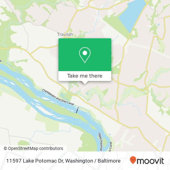 Mapa de 11597 Lake Potomac Dr