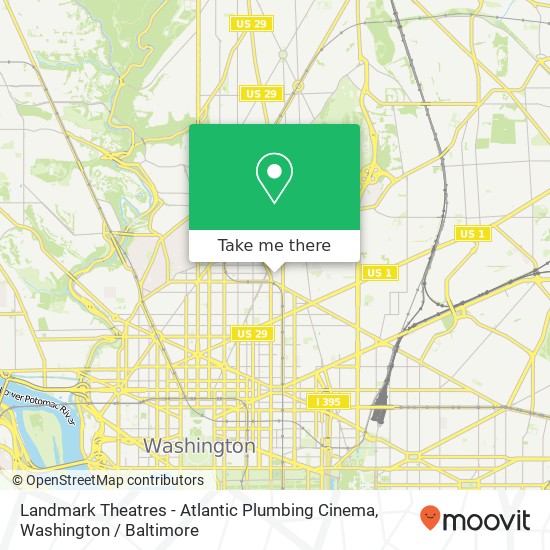 Mapa de Landmark Theatres - Atlantic Plumbing Cinema