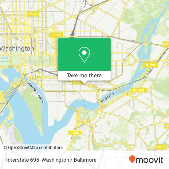 Interstate 695 map