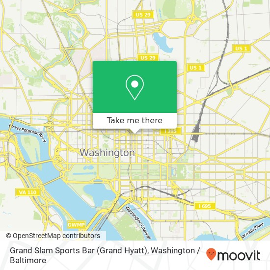 Mapa de Grand Slam Sports Bar (Grand Hyatt)