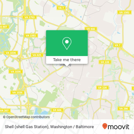Shell (shell Gas Station) map
