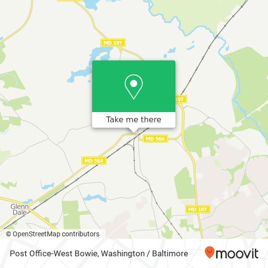 Mapa de Post Office-West Bowie