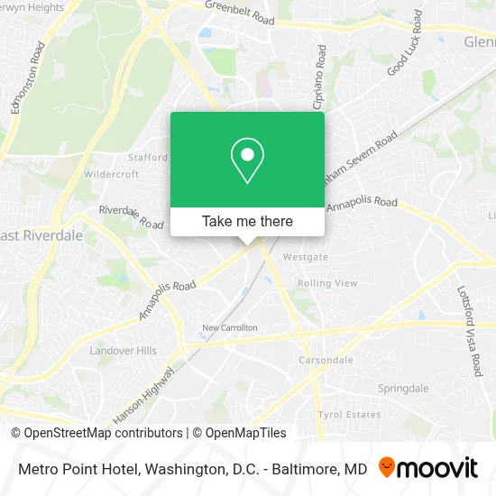 Metro Point Hotel map