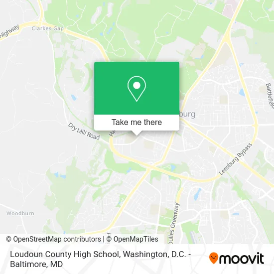 Loudoun County High School map