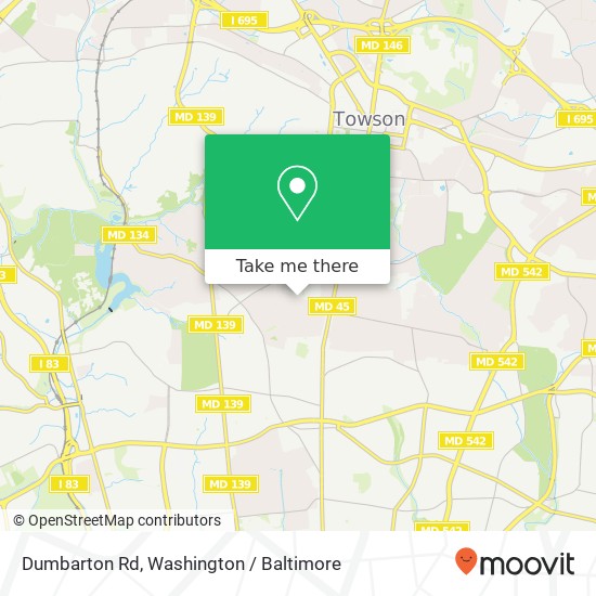 Mapa de Dumbarton Rd