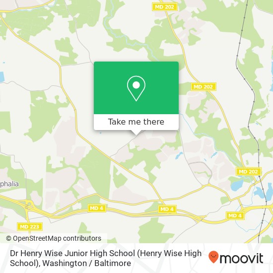 Mapa de Dr Henry Wise Junior High School (Henry Wise High School)