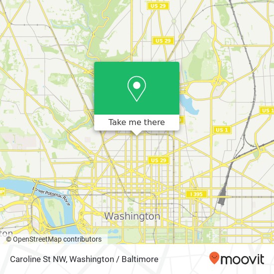 Mapa de Caroline St NW