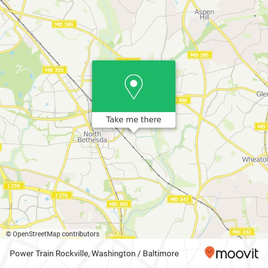 Mapa de Power Train Rockville