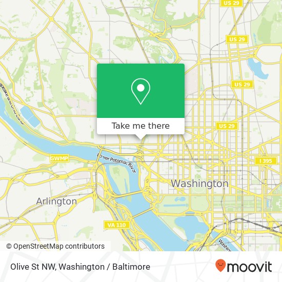 Mapa de Olive St NW