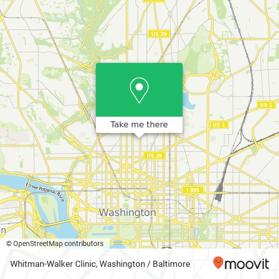 Whitman-Walker Clinic map