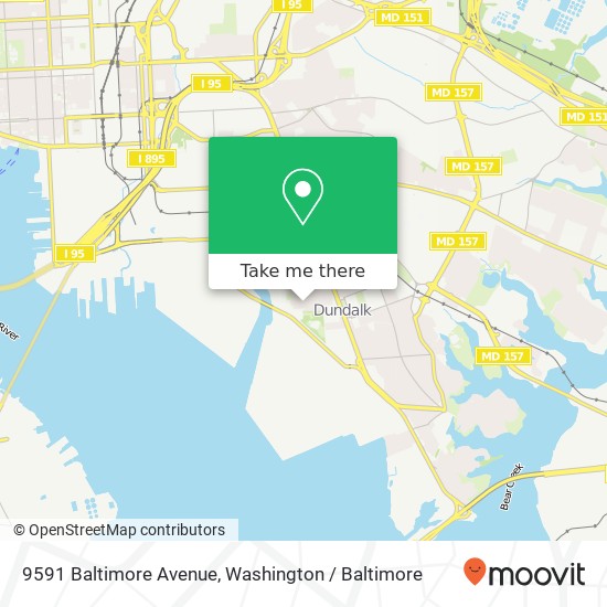 9591 Baltimore Avenue map