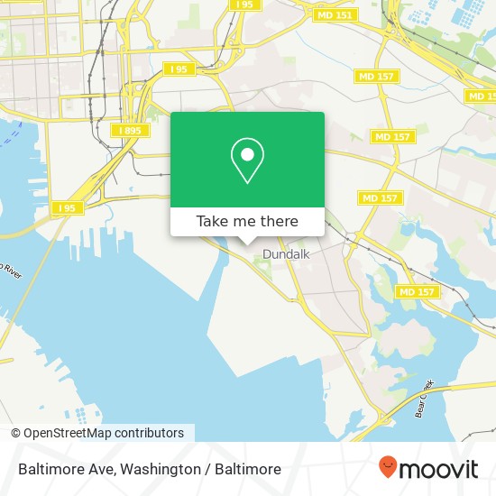 Baltimore Ave map