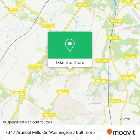 Mapa de 7047 Arundel Mills Cir