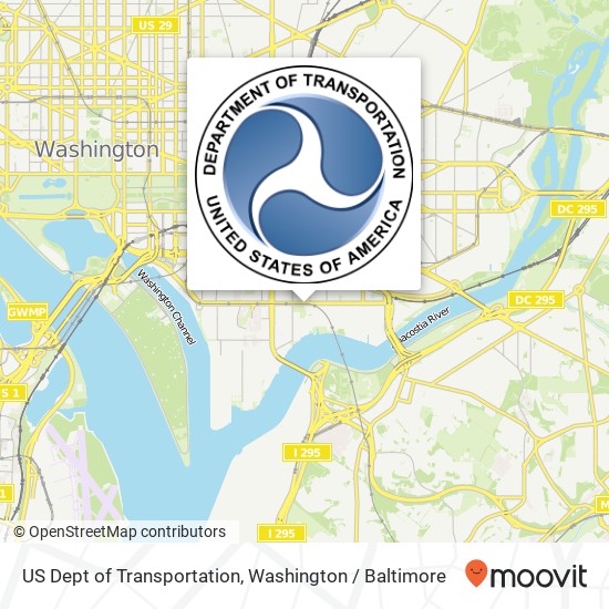 Mapa de US Dept of Transportation