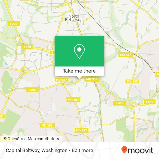 Capital Beltway map