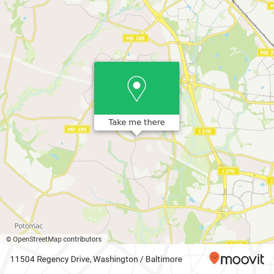 11504 Regency Drive map