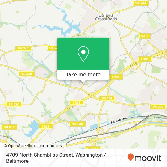 Mapa de 4709 North Chambliss Street