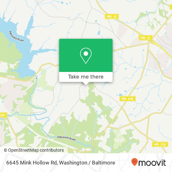 6645 Mink Hollow Rd map