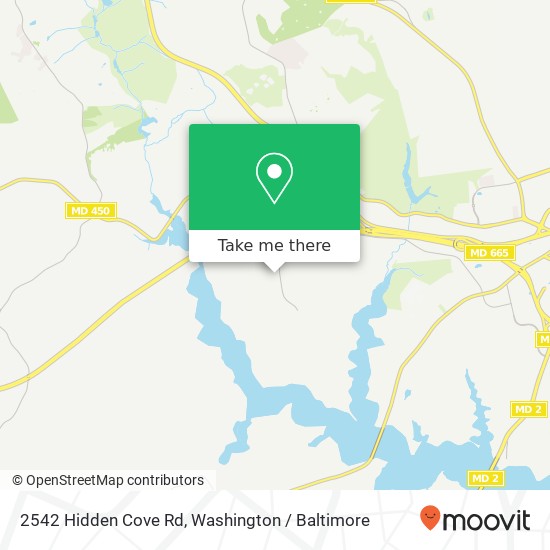 Mapa de 2542 Hidden Cove Rd