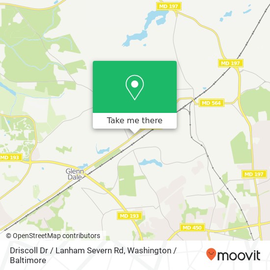 Driscoll Dr / Lanham Severn Rd map