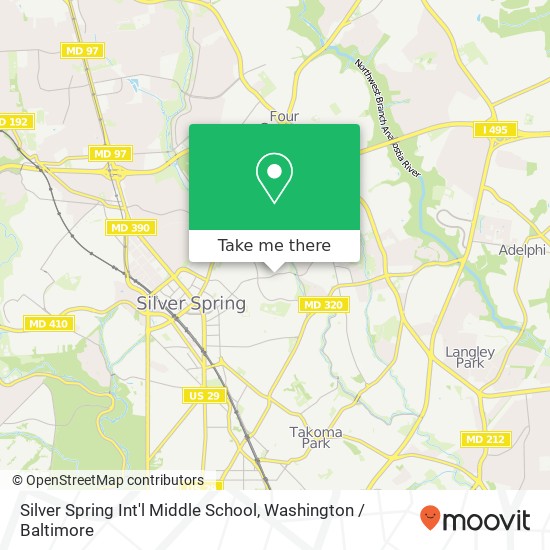 Silver Spring Int'l Middle School map