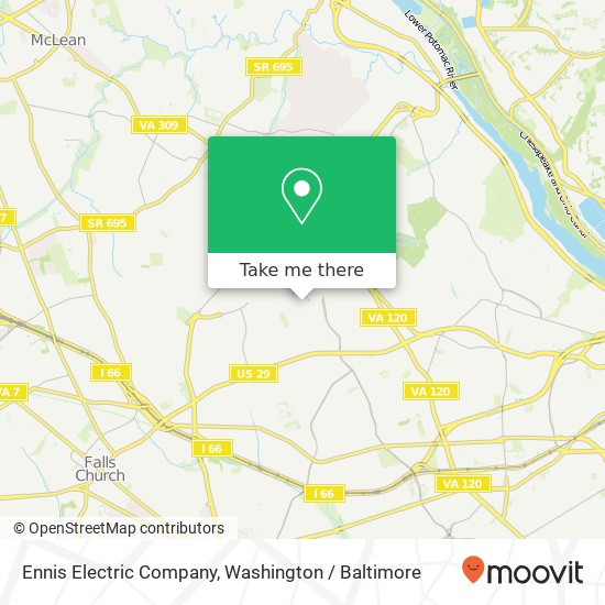 Mapa de Ennis Electric Company