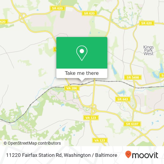 Mapa de 11220 Fairfax Station Rd