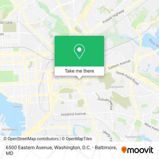 Mapa de 6500 Eastern Avenue