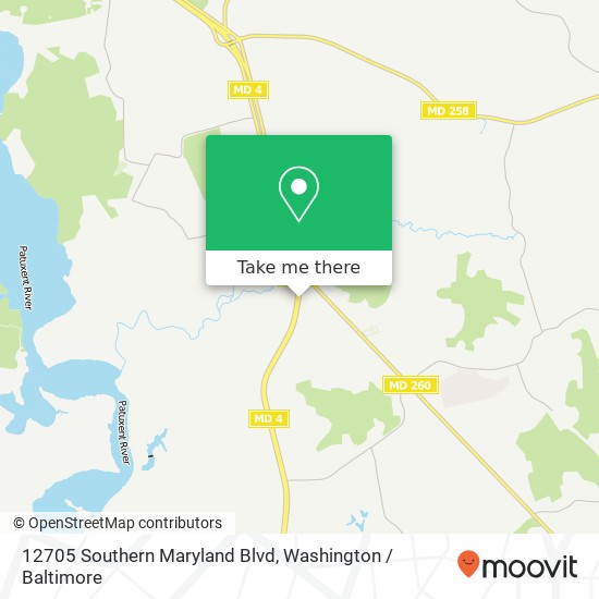 Mapa de 12705 Southern Maryland Blvd, Dunkirk, MD 20754