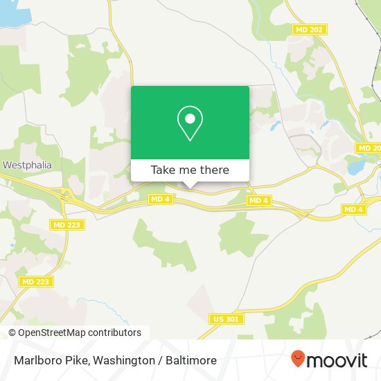 Mapa de Marlboro Pike, Upper Marlboro (MARLBORO), MD 20772