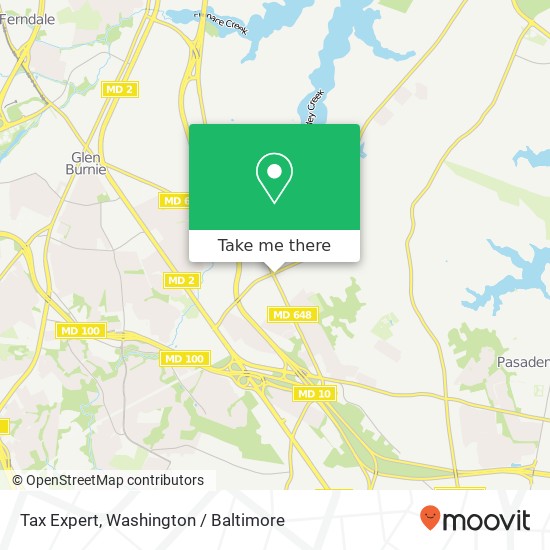 Mapa de Tax Expert, 7751 Baltimore Annapolis Blvd