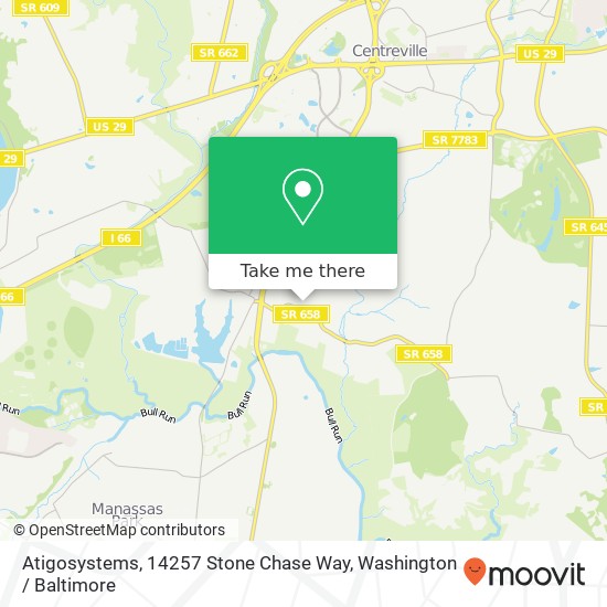 Mapa de Atigosystems, 14257 Stone Chase Way