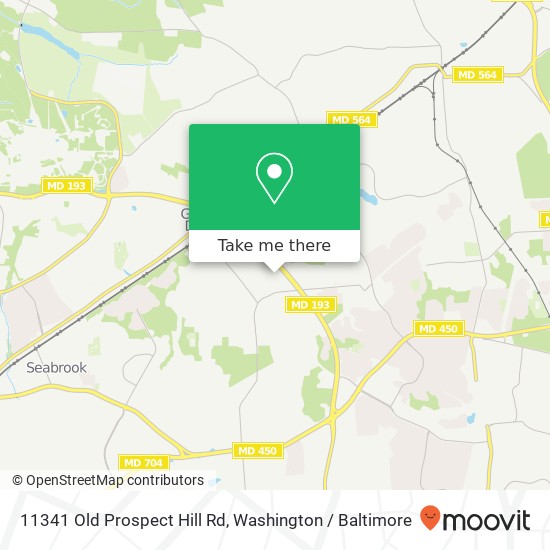 Mapa de 11341 Old Prospect Hill Rd, Glenn Dale (GLENN DALE), MD 20769